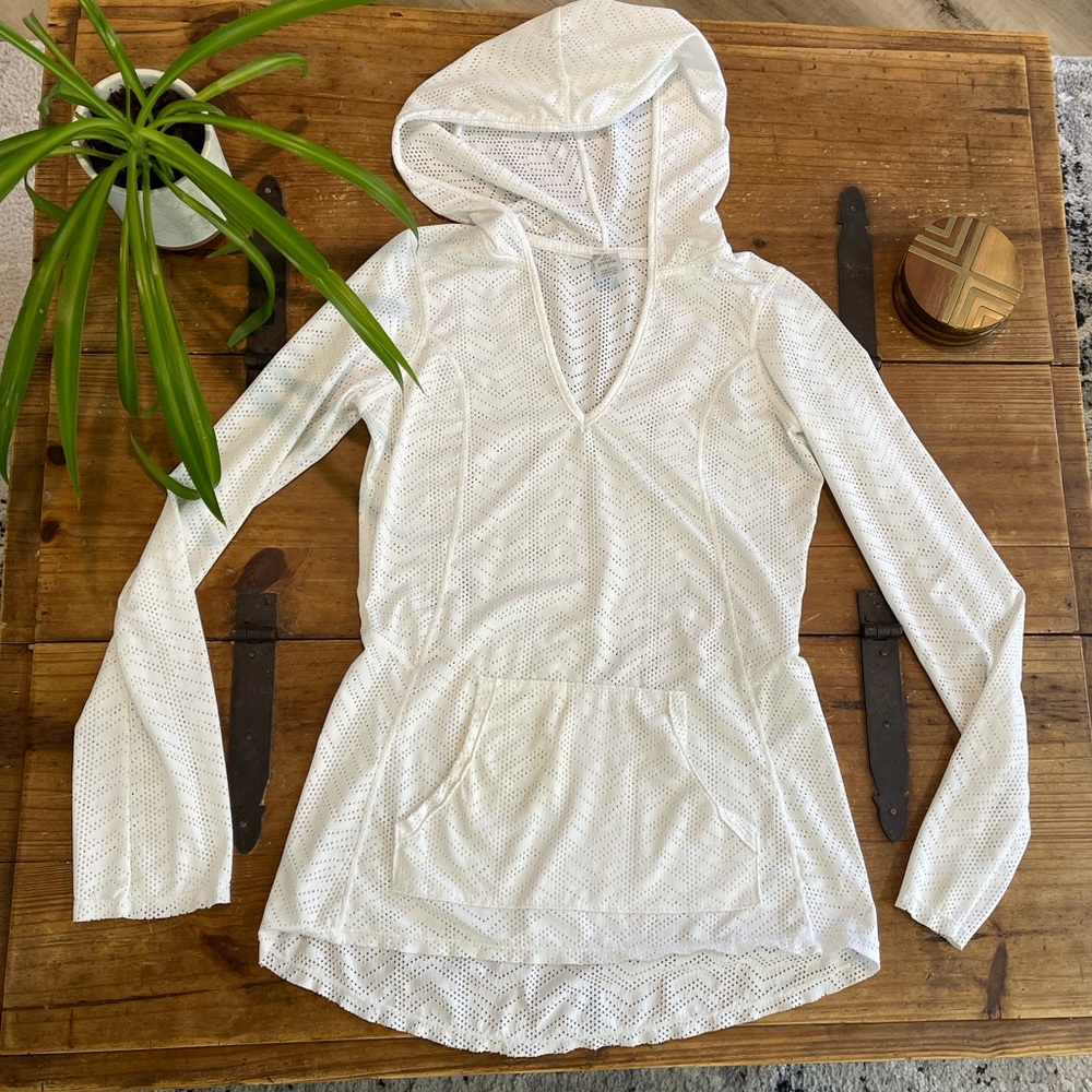 White Prana Swimsuit Coverup Small